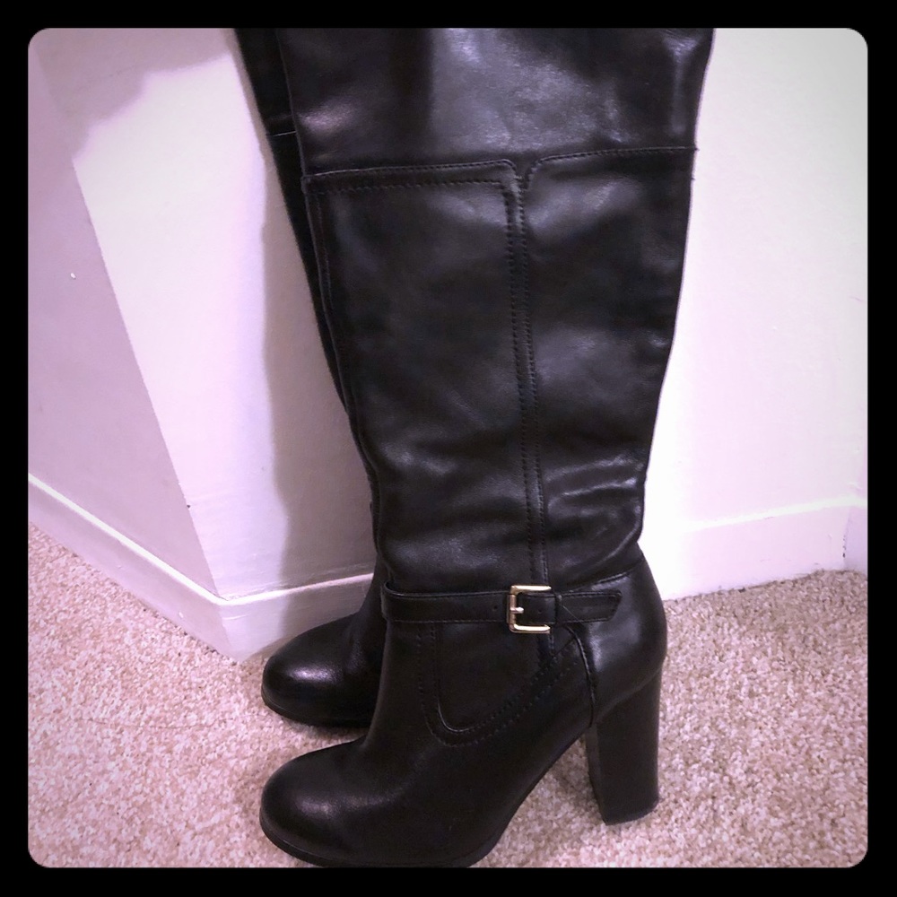 Franco Sarto knee high boots all leather 6.5